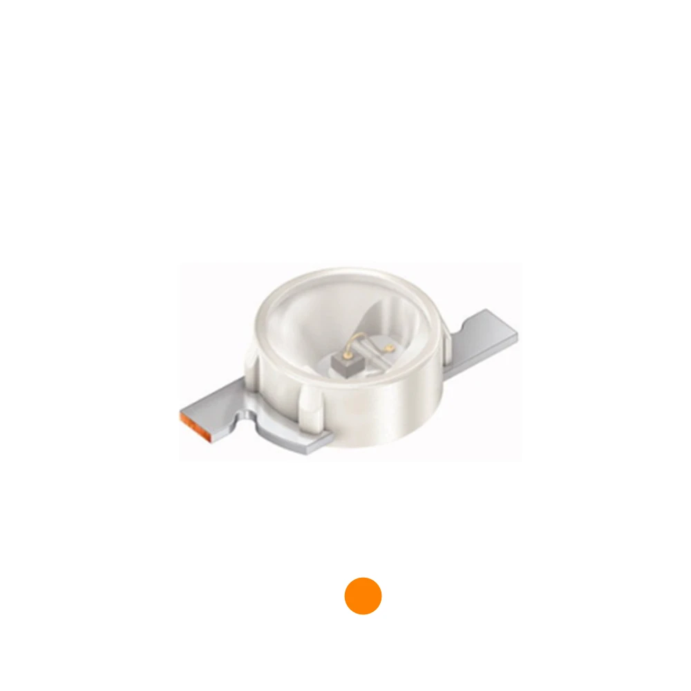 10PCS  LOP476 1.6MM Dia Round Orange SMD LED  590-606NM 20mA 2V 247.5mcd （ LO P476-R2T1-24 ）