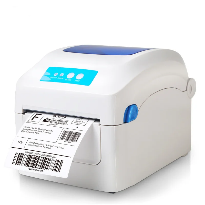 

High Efficiency 4 x 6inch Adhesive Address Stickers Direct Thermal Barcode Shipping Label Printer