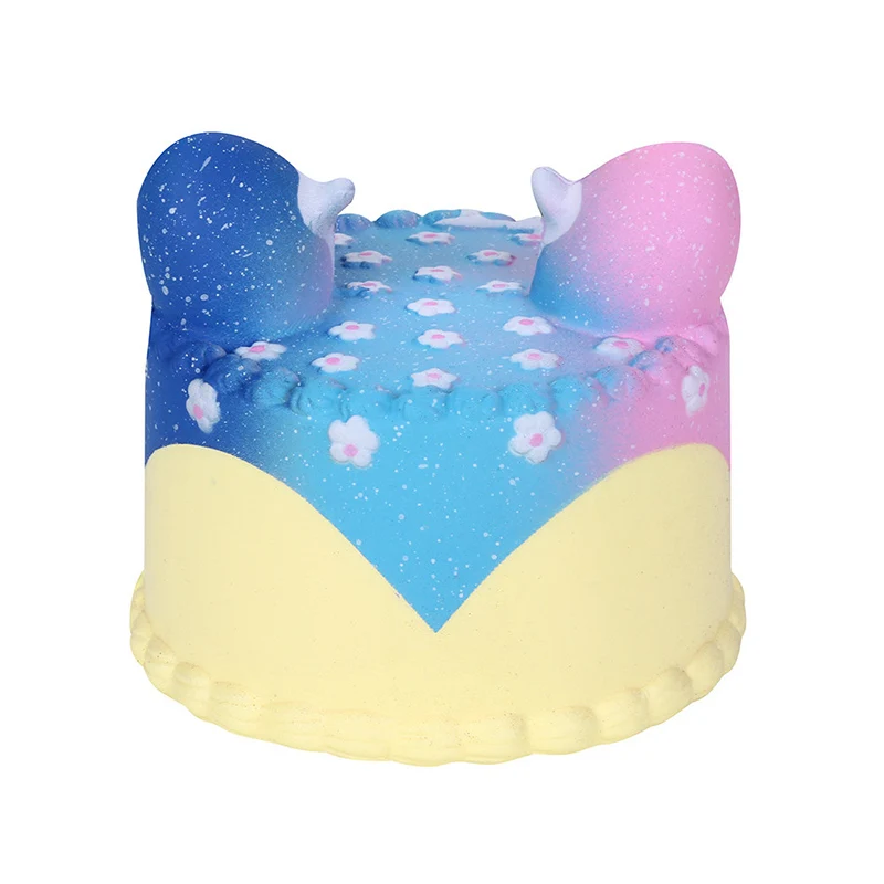 Jumbo Cake Squishy Galaxy Deer Squishies Cream Scented Squishies Slow Rising Squeeze Kid Toy Phone Strap