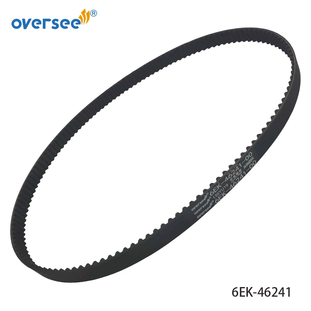 6EK-46241 Timing Belt For YAMAHA Outboard Motor 4T F115 HP V-Belt 2014 to 2021 New Version 6EK-46241-00; 6EK-W4624-00