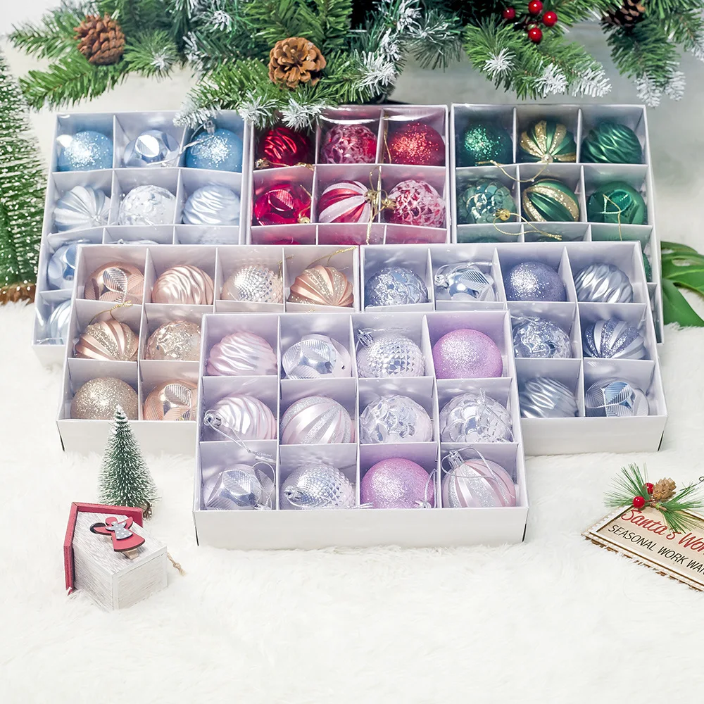 Christmas Tree Beautiful Shiny Pendant Christmas Supplies Gift Decoration Entertainment Ball Christmas Decoration Display Balls