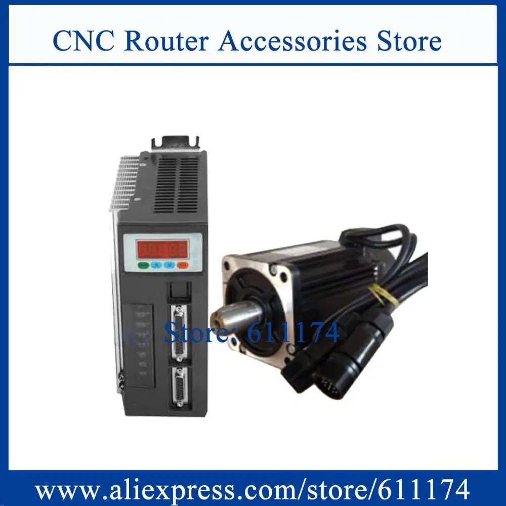 AC220V 80ST-M02430 750w 2.39N.M 23.9kgf.cm 3000rpm محرك سيرفو يعمل بالتيار المتردد مع فرامل وسائق