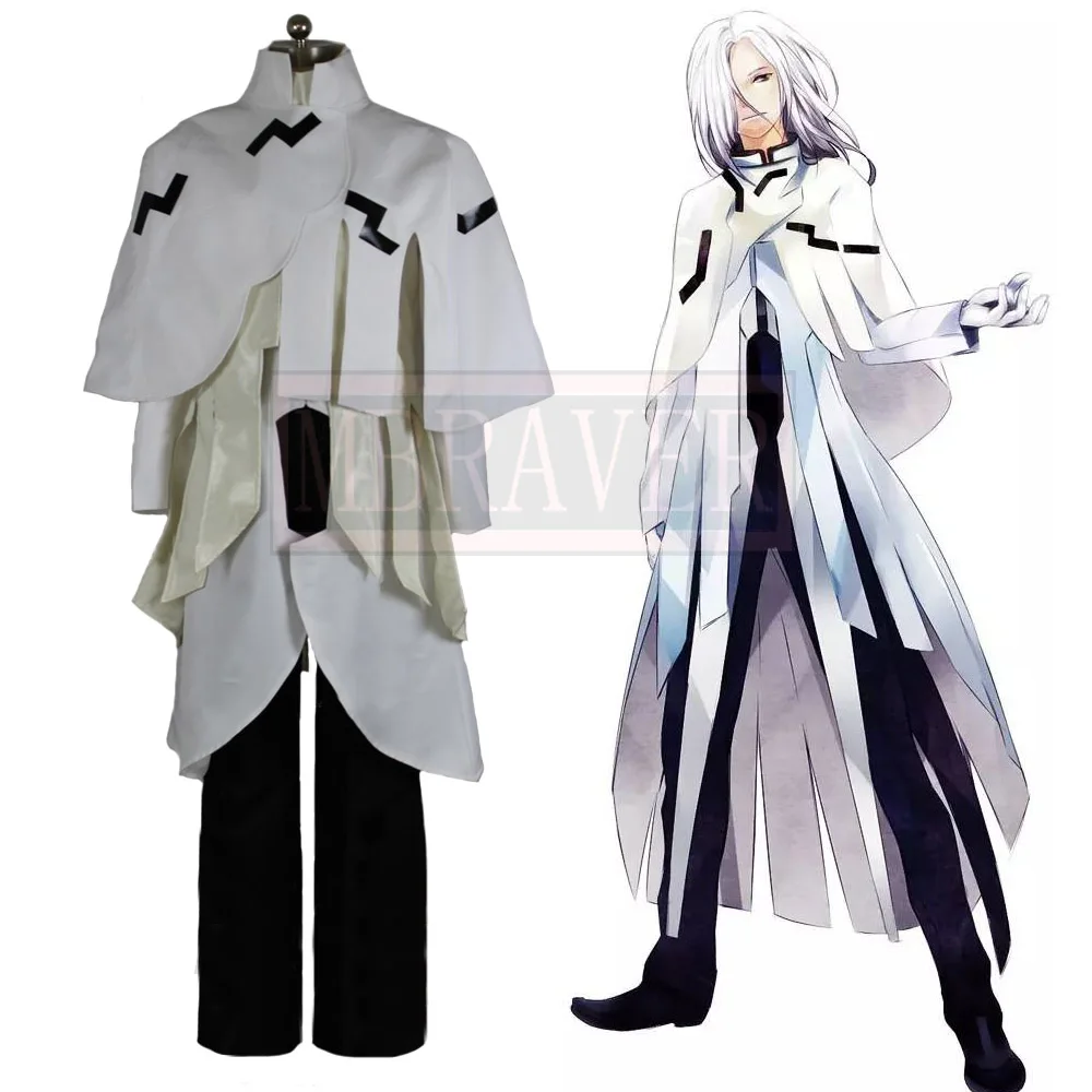 

Guilty Crown Gai Tsutsugami White Uniform Cosplay Costume Halloween Uniform Outfit Custom Made Any Size