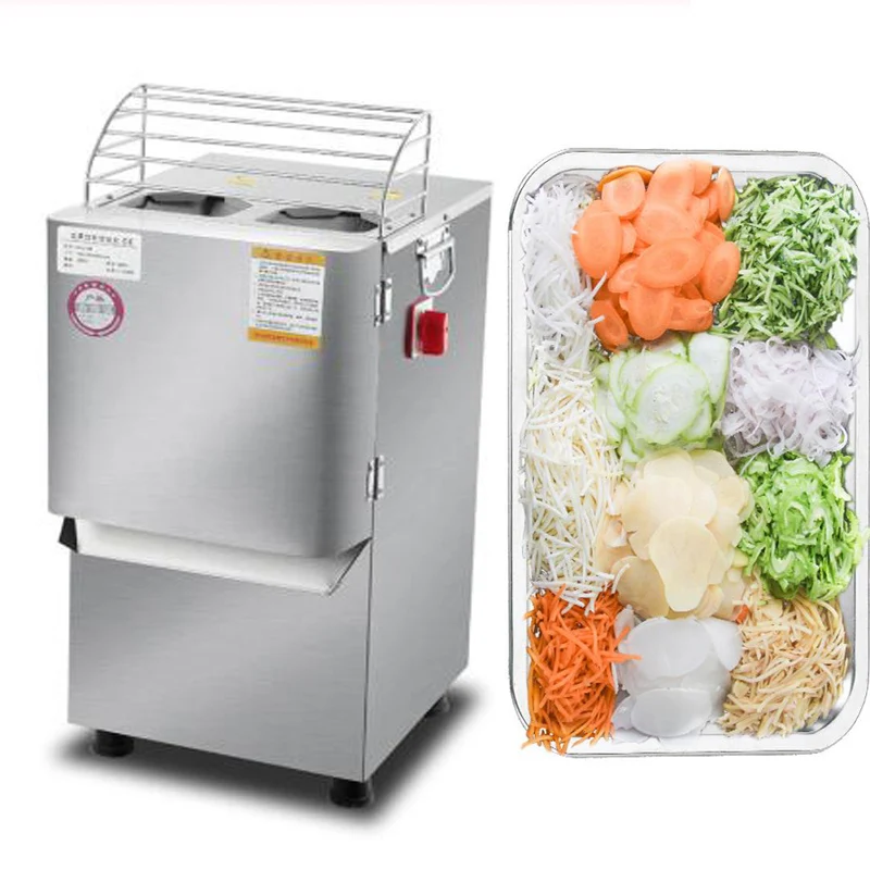 Electric vegetable cutter for kitchen cutting potatoes carrot cucumber eggplant vegetable cutting machine