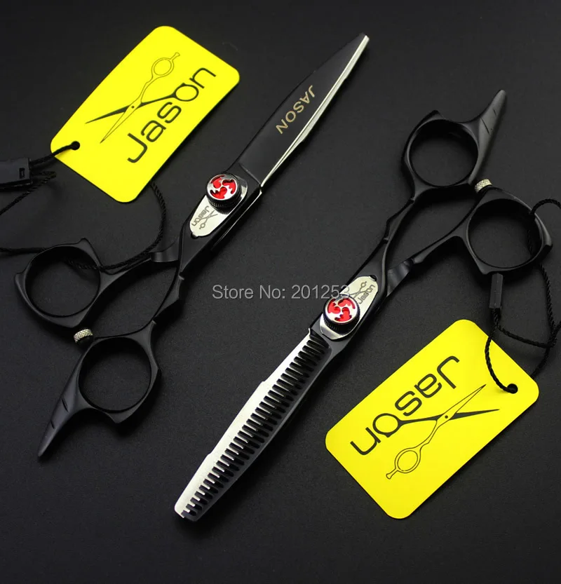 

5.5 Inch Professional Barbers Cutting Scissors Thinning Scissors Kits Japan 440c Hairdressing Hair Shears for Salon Used A0167D