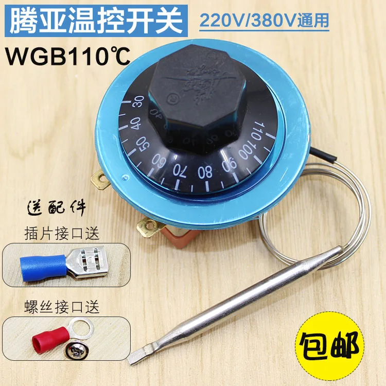 Origional Product Water Boiler Temperature Controller Teng Ya Water Heater Thermal Switch 30-110-Degree WGB110-112-6332