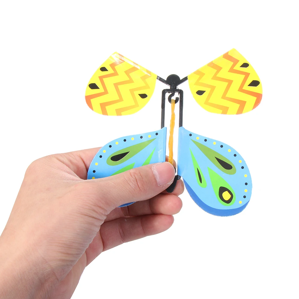 5/10PcsMagical Flying Butterfly Magic Tricks Funny Surprise Prank Toys in the Book Flying Kids Party Birthday Surprise Tricks