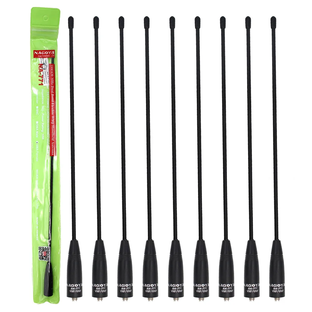 10pcs 100% 원래 나고야 NA-771 양방향 라디오 안테나 BaoFeng UV-5R UV-82 BF-888S UV-9R 워키 토키 등 SMA 여성