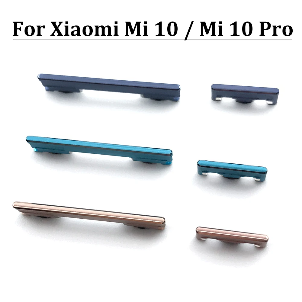 New Side Key Button For Xiaomi Mi 10 Mi10 Pro 10T Lite / For Redmi Note 10 Pro Volume Side Power Switch on off Button Key