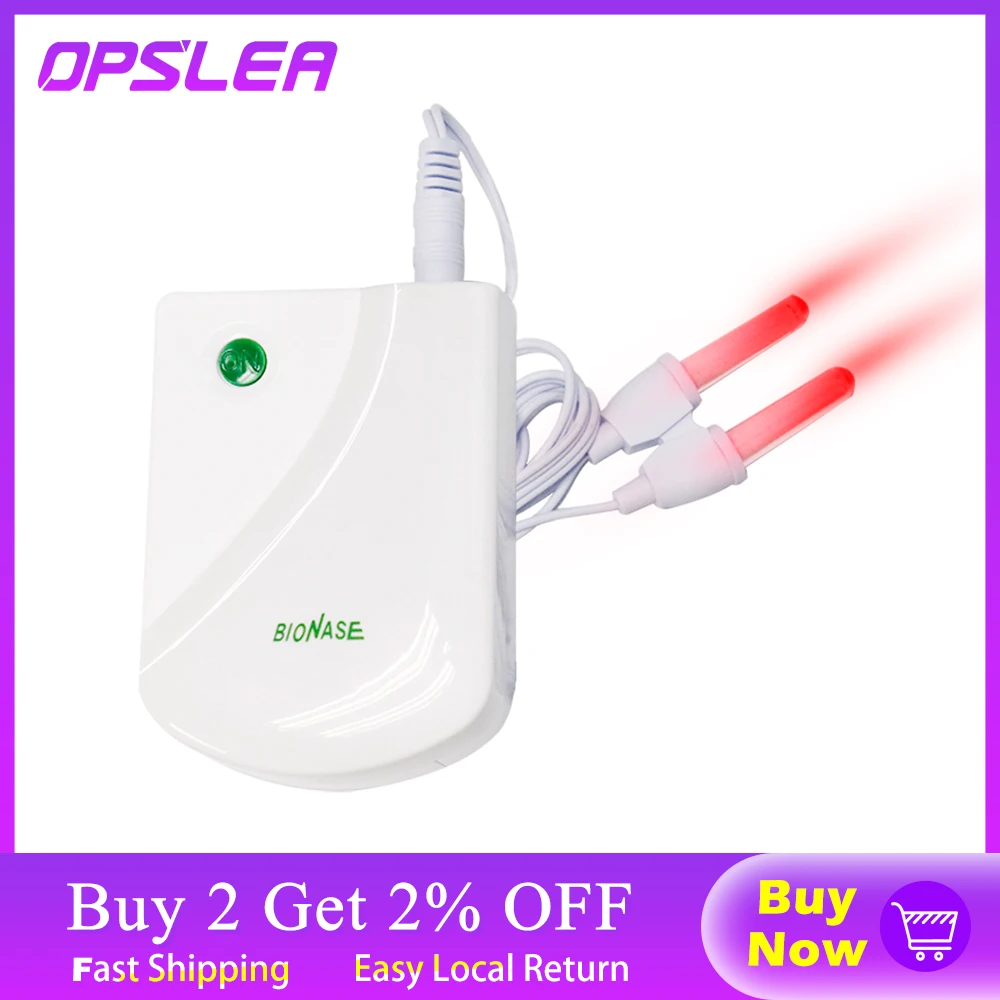 1 PC Nose Care Rhinitis Sinusitis Cure Therapy Massage Hay Fever Low Frequency Pulse Laser Nose Health Care Machine Dropshipping