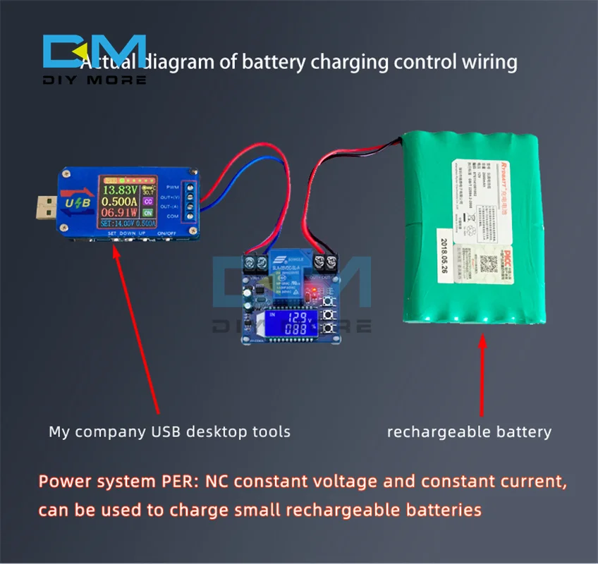 XY-CD63L 30A Battery Charging Control Module Full Power off DC Voltage Protection Under Voltage Power Loss Protector