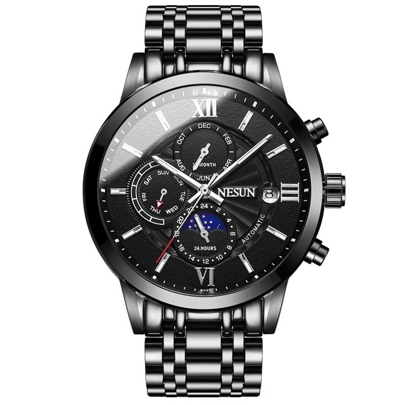 

Switzerland Top Brand Nesun Men Sports Watches Automatic Mechanical Luxury Big Fashion Leather Mens Wristwatch Relogio Masculino
