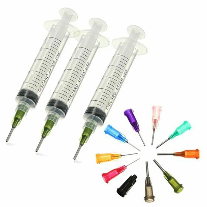 50Pcs Useful New Hot sale High Quality SMT SMD PCB Solder Paste Adhesive Glue Liquid Dispenser+Dispensing Needle