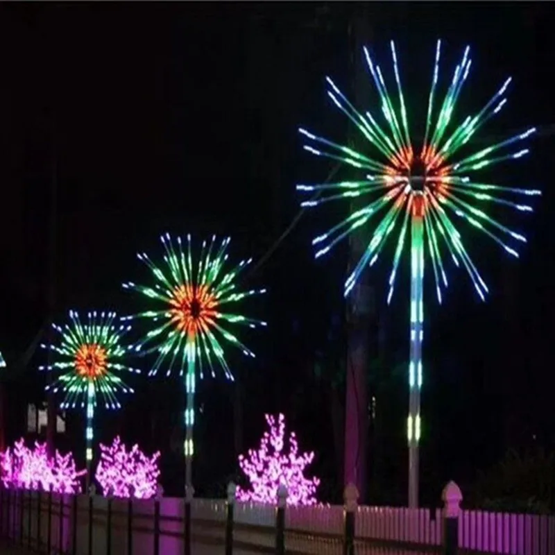 New LED Fireworks Light Christmas Xmas Tree  Lamp 3m Height 20 Branches Waterproof IP65 Outdoor Usage Drop Shipping