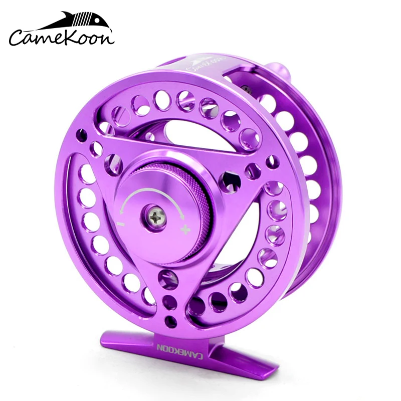 

CAMEKOON 5/6WT Large Arbor Fly Fishing Reel Lightweight CNC Machined Aluminum Fly Coil 2+1 Bearings Left or Right-Hand Retrieve