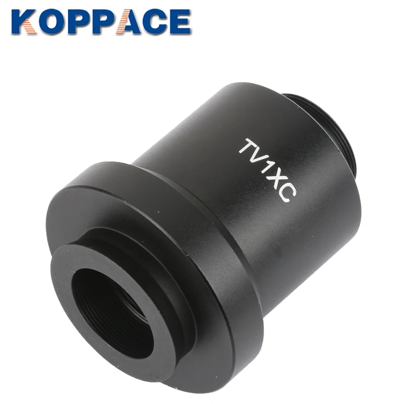 KOPPACE 1X C-Mount مجهر ثلاثي العينيات كاميرا محول 34 مللي متر المجهر تصاعد واجهة 25.4 مللي متر مجهر وصلة كاميرا