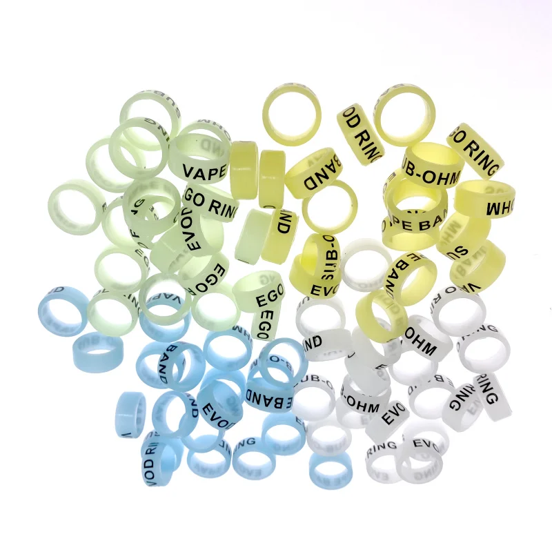 Luminous ring Rod rod anti-skid ring slingshot handle silicone ring rod stop rod ring rubber anti-skid ring O-ring fishing rod