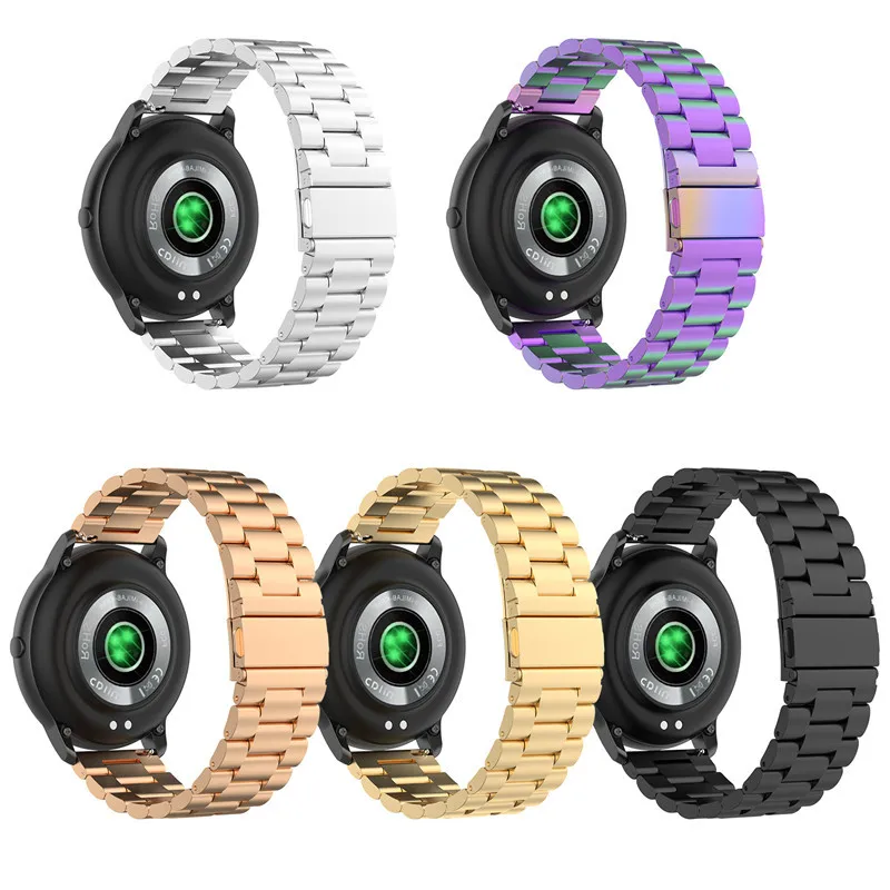 Stainless Steel Metal  band for Amazfit Bip/GTR/Ticwatch 2/S/E/Pebble Time/Gear sport/POLAR ignite/Samsung Gear S2