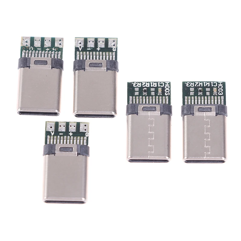 5/10 adet USB 3.1 tip C erkek DIY lehim kablosu fiş konnektörü soket PC kartı