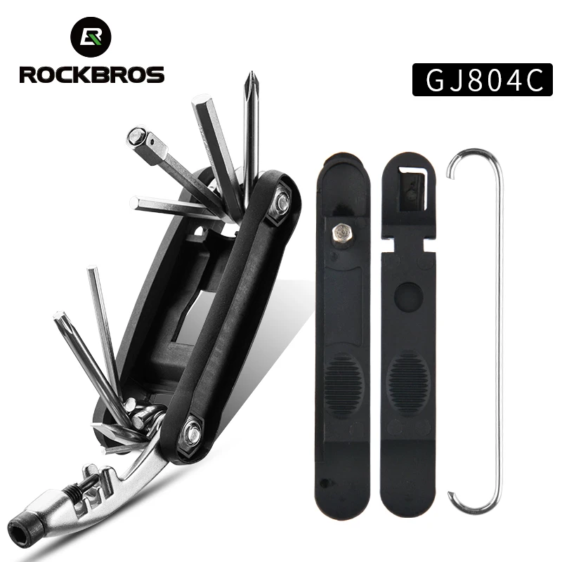 

ROCKBROS 5 Style Multifunction Bicycle Repair Tool Kit Chain Cutter Hex Socket Spoke Handle Screwdriver MTB Bike Repair Tool set