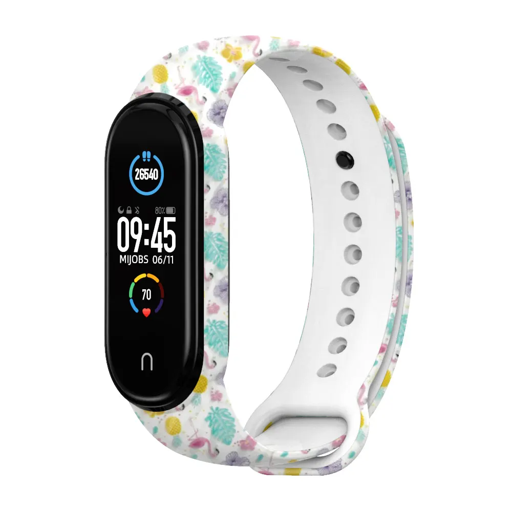 Ремешок для Mi Band 4 5 напечатанный Камуфляжный браслет для Xiaomi Mi Band 5 NFC Браслет Bend 4 пояс Correa Pulseira Xiomi Miband 3