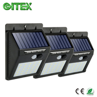 Rechargeable Solar Light 25 30 LED Waterproof PIR Motion Sensor Security Wall Light Outdoor Emergency Solar Lamp