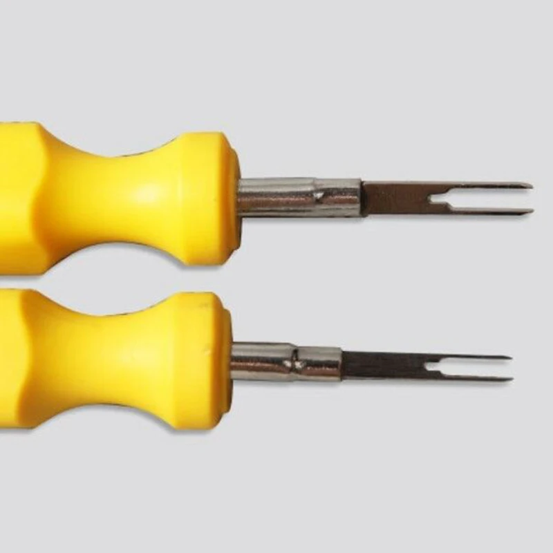 2 Pcs/Set 3Mm + 2Mm Mobil Kabel Konektor Pin Release Extractor Puller Auto Terminal Removal Menangani Alat untuk audi Promosi