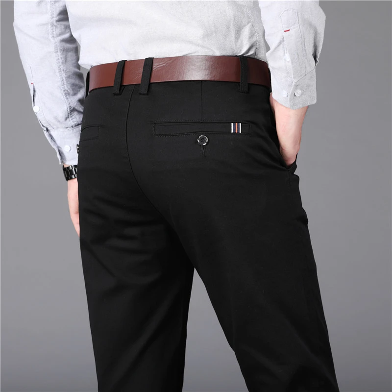 

Wedding Dress 2021 Brand New Suit Pants Male Good Quality Mens Dress Pants Straight Office Male Trousers Plus Size 40 42 44 46