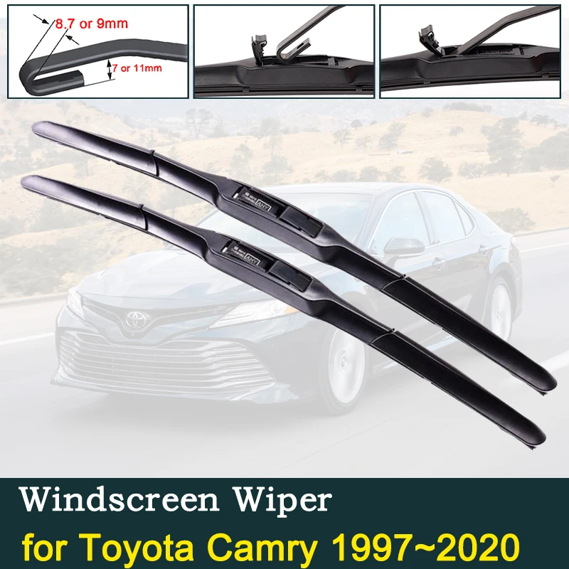 

for Toyota Camry XV20 XV30 XV40 XV50 XV70 XV 20 30 40 50 70 1997~2020 2011 2017 Wipers Blade Car Accessories Windshield Wipers