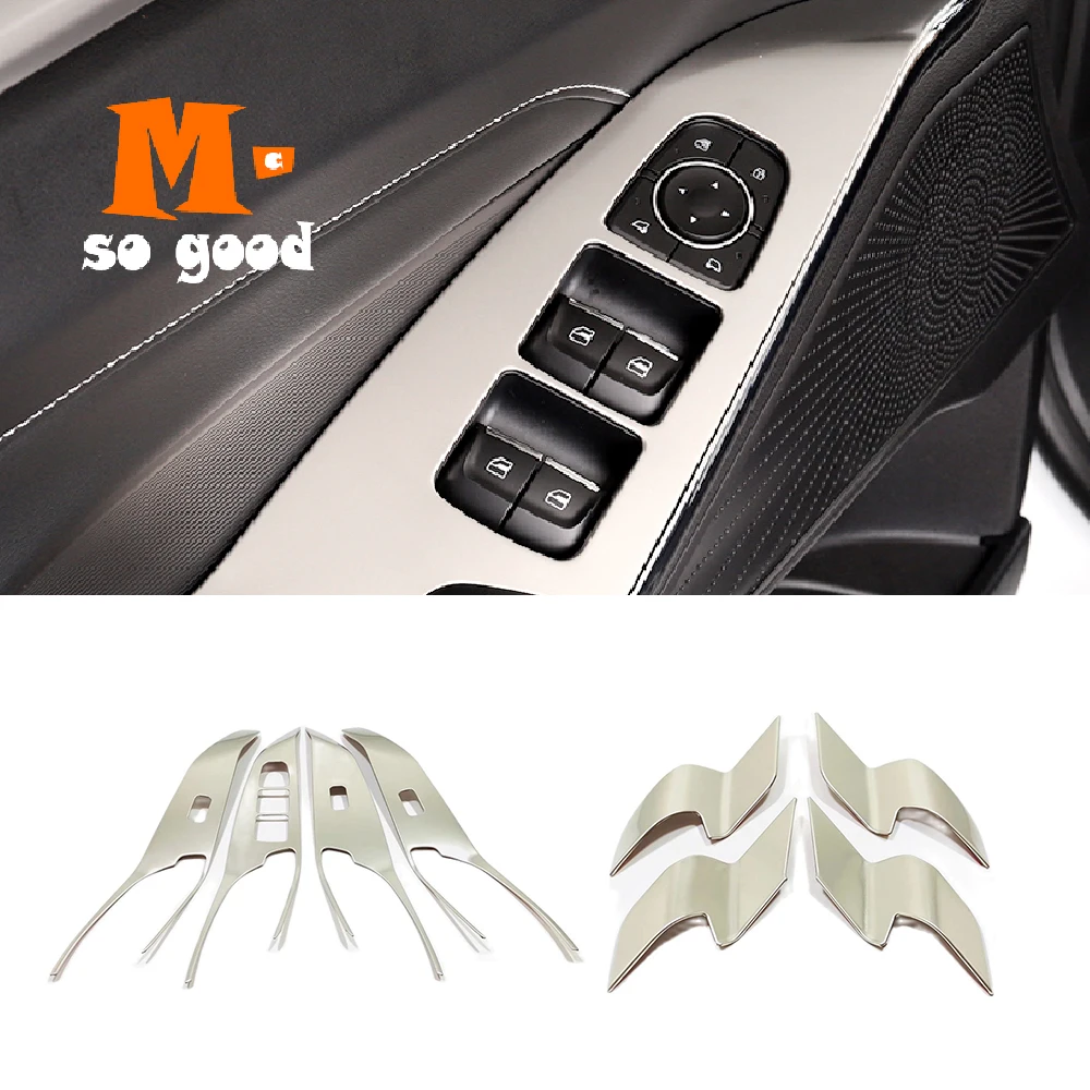 Stainless Silver For Haval H6 3th Gen Accessories 2020 - 2022 Car Four Door & Rear Door Speaker Horn Audio Sound Sticker Cover