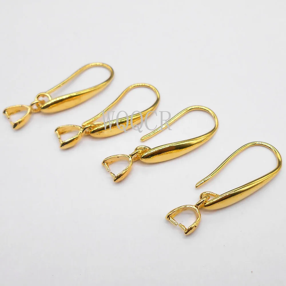 

Top Quality 18K Gold Hook DIY Earring Parts Matte Surface Findings for Jewelry Making Component Accessories Wholesale 50PCS