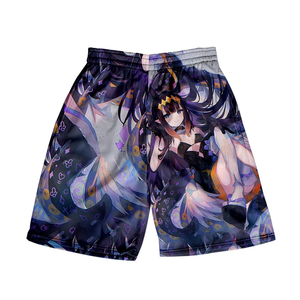 HOLOLIVE VTuber Ninomae Ina'nis 3D Print Summer Holiday Women/Men  Elastic Waist Streetwear Shorts Kawaii Beach Shorts pants