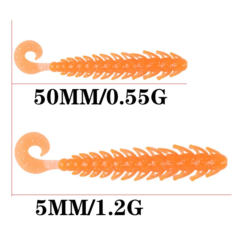 Señuelo Silicona Gusano Olor Camarón para Lucio y Jigging - imagen 2