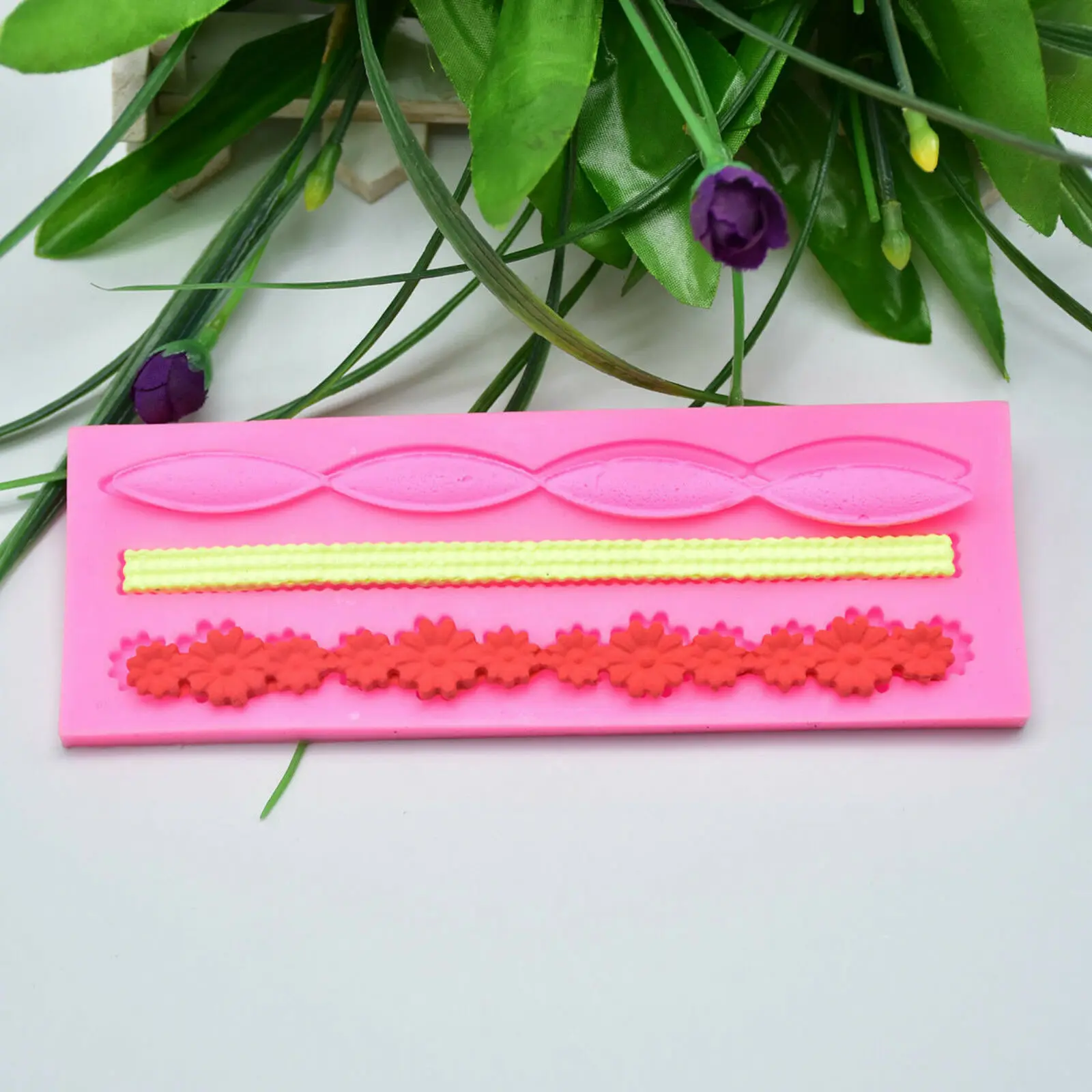 Silicone Necklace Mold Fondant Mat Lace Baking Mould Cake Decorating Sugar Craft