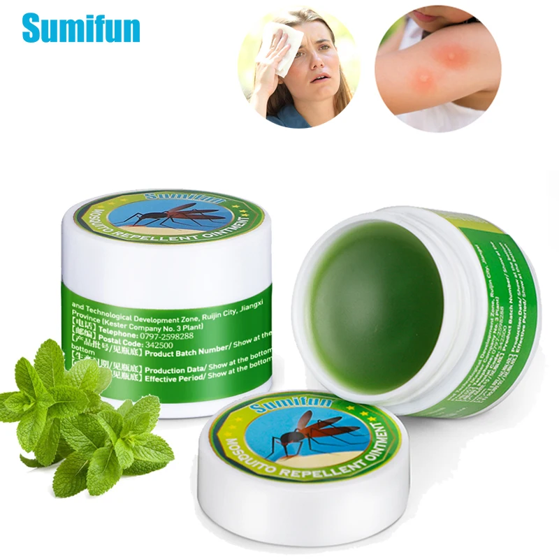 

1/2pcs Sumifun Cool Oil Mosquito Repellent Cream Refresh Anti-itch Cream Cold Headache Mosquito Bites Dizziness Muscle Rub Aches