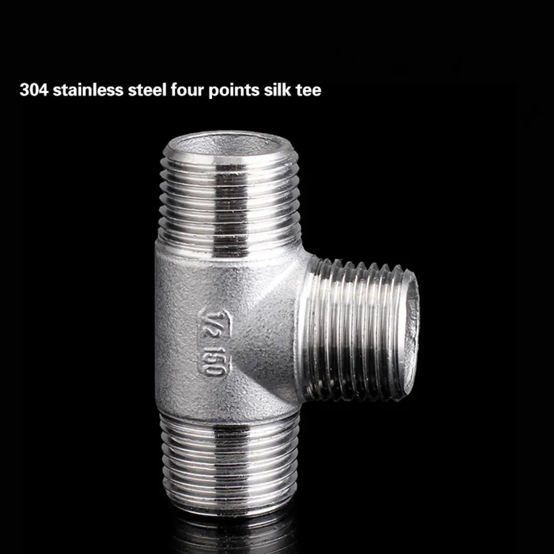 

SS304 Stainless Steel male Threaded 3 Way Tee T Pipe Fitting 1/4" 3/8" 1/2" 3/4" 1" BSP Threaded