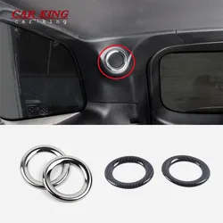 ABS Chrome Car Rear above speaker audio Horn ring Cover Trims Car Styling For Jeep Grand Cherokee 2014 2015 16 2017 Accessories