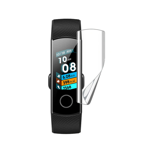 For honor band 5 screen protector for huawei honor band 4 5 strap hydrogel film honer band4 band5 not tempered glass