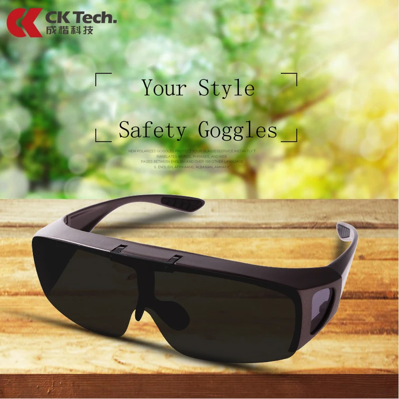 CK Tech. Polarized Shock-proof anti-glare Driving Cycling Sport Safety GLASSES Outdoor Protection Eyeglasses Safety Goggles