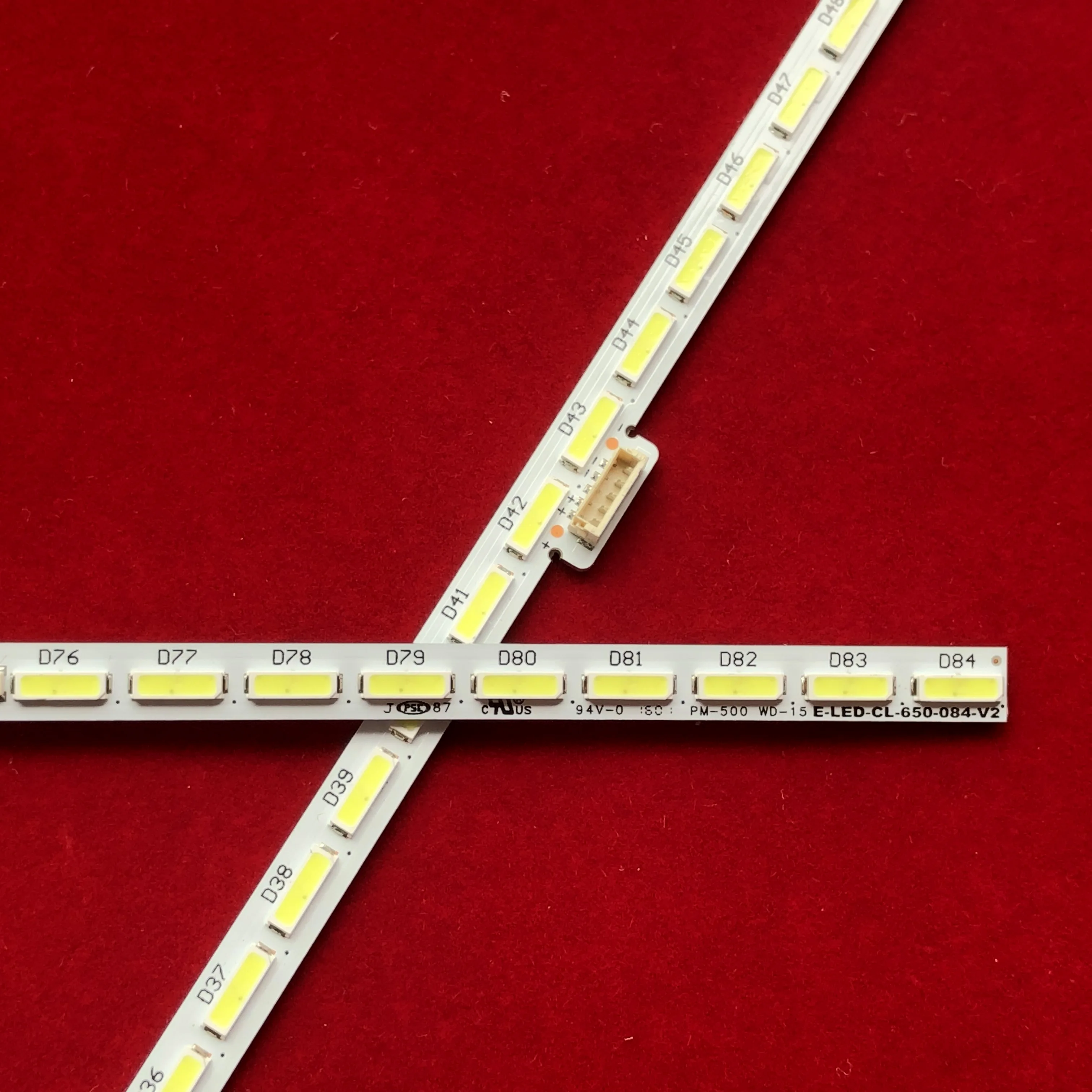 LED Backlight Strip 84 Lamp E-LED-CL-650-084-V2 10024611-a0 705TLB65B7020P10D For  65PUS6521/12 65PUS7101/12 TPT650UA-QVN04