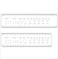 Gauge Point Gauge Transparent Film Stain Card Comparison Card Stain Crack Contrast PET contrast ruler