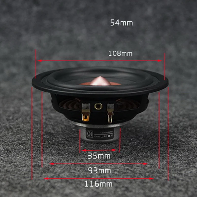 KYYSLB 25W 4-8ohm 4 Inch Full Frequency High School Bass Aluminum Iron Boron Strong Magnet Speaker Fever Speaker Speaker