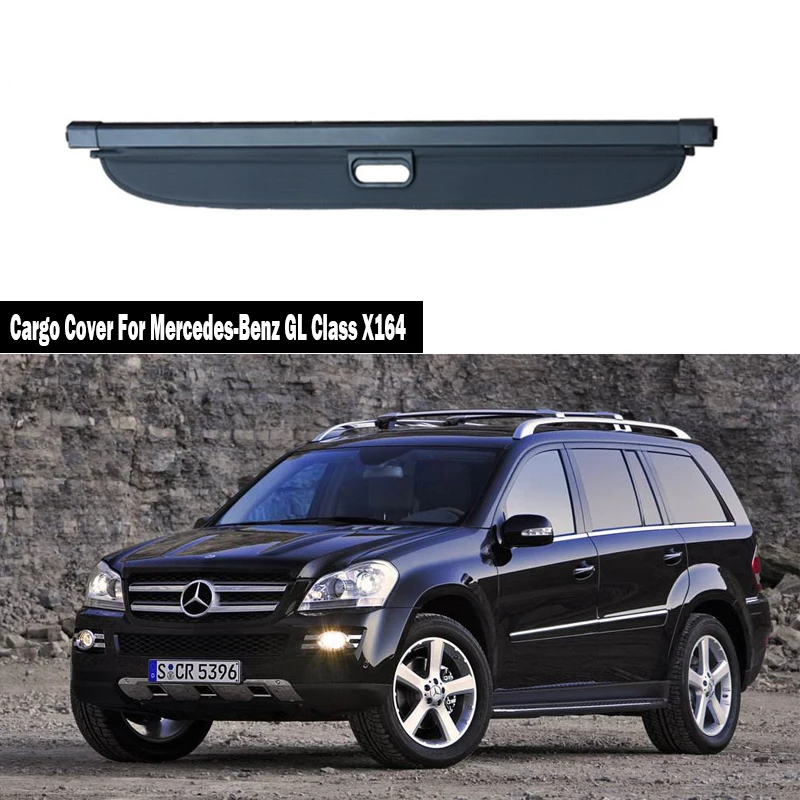 

Rear Cargo Cover For Mercedes-Benz GL Class X164 GL350 GL400 GL450 GL550 2006-2012 privacy Trunk Screen Security Shield shade