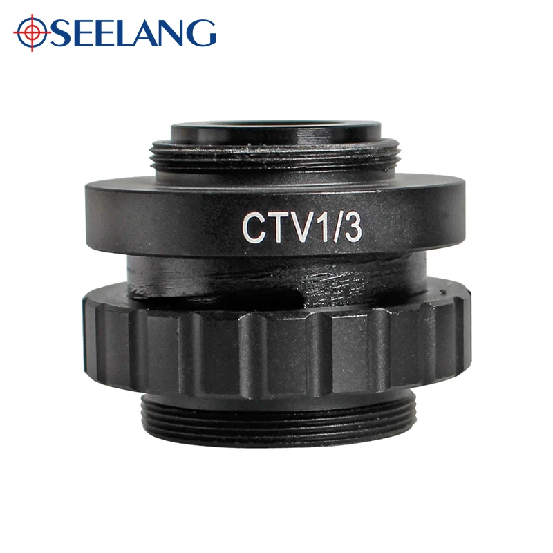 CTV 0.5 × Trinocular Stereoscopic Zoom Microscope Camera Interface 1/2 and 1/3 Target Surface Adapter Free Shipping