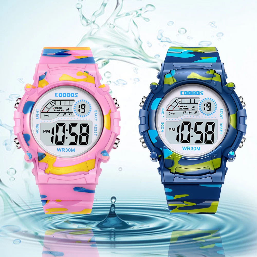 New Military Watch For Child Boy Girl Sport Kids Watches Alarm Date Luminous Digital Waterproof Watches Student Electronic Clock