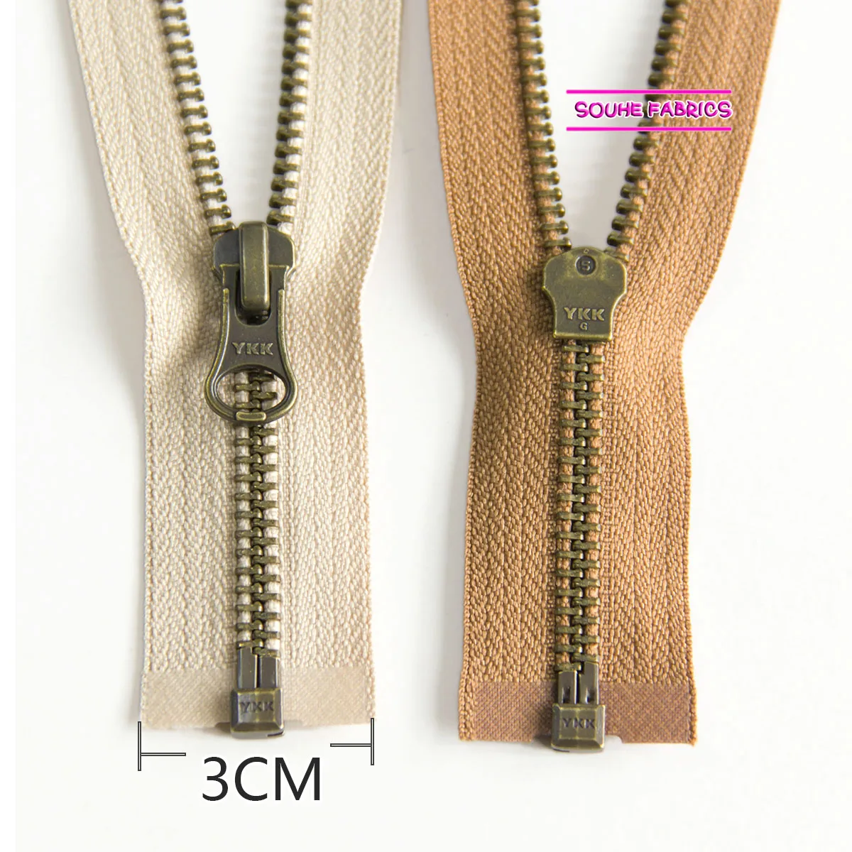 1 قطعة YKK 5 # المعادن المفتوحة نهاية البرونزية سستة فصل عن السترات معطف الملابس الملابس