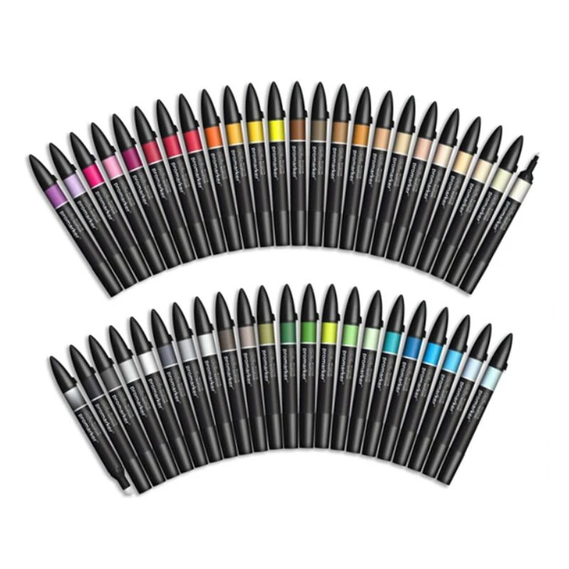 Winsor&Newton 48 colors Promarker drawing design Marker Pen double tips