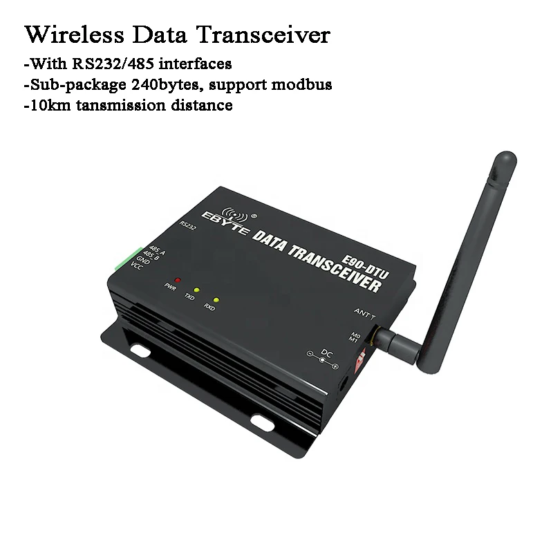 10Km Draadloze Data Transceiver RS485/RS232 Lora Gateway Modbus Lange Afstand 868 Mhz Voor Signaal Monitor/Landbouw/Petroleum