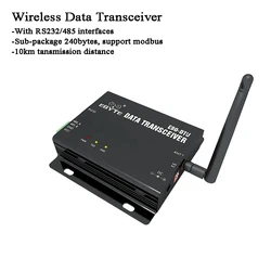 10km Wireless Data Transceiver RS485/RS232 Lora Gateway Modbus long distance 868MHz for Signal monitor/agriculture/petroleum