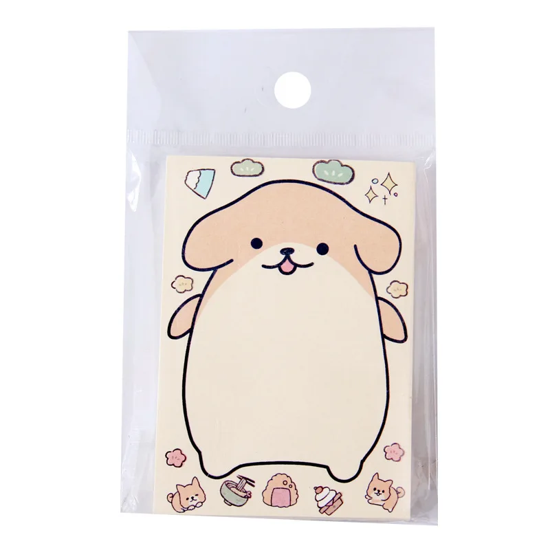 Koreanische Briefpapier Kreative Nicht Klebrig Memo Pad Bequem Nachricht Papier Einhorn Büro Nette Schule Liefert Kawaii Welpen Planer